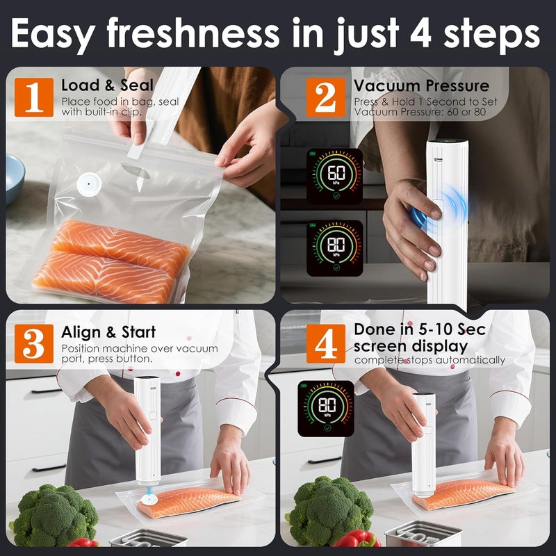 Natupo Vacuum Sealer Bags,Reusable Vacuum Sealer Bags,Can Withstand More Than 100 Washes,Small Size (30 Bags) - Image 5